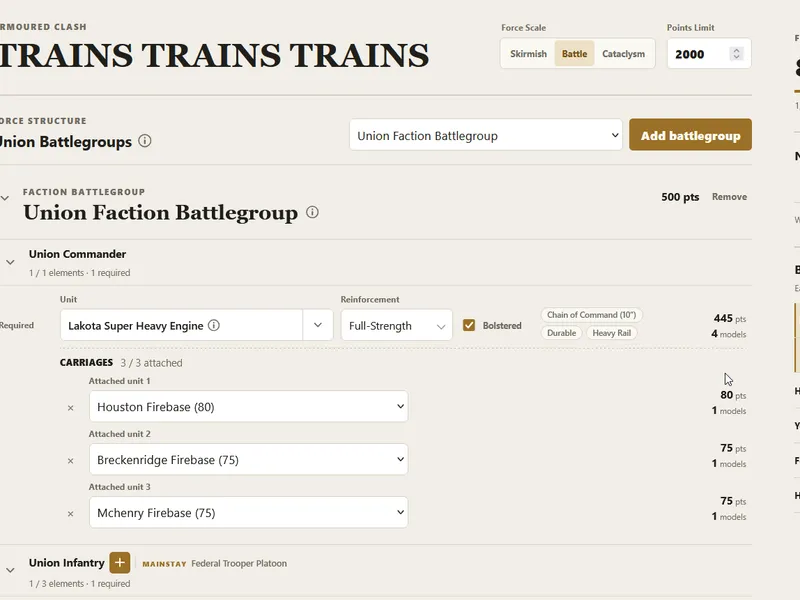 Screenshot of Dystopian Builder site