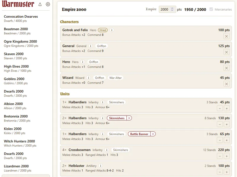 Screenshot of Warmuster