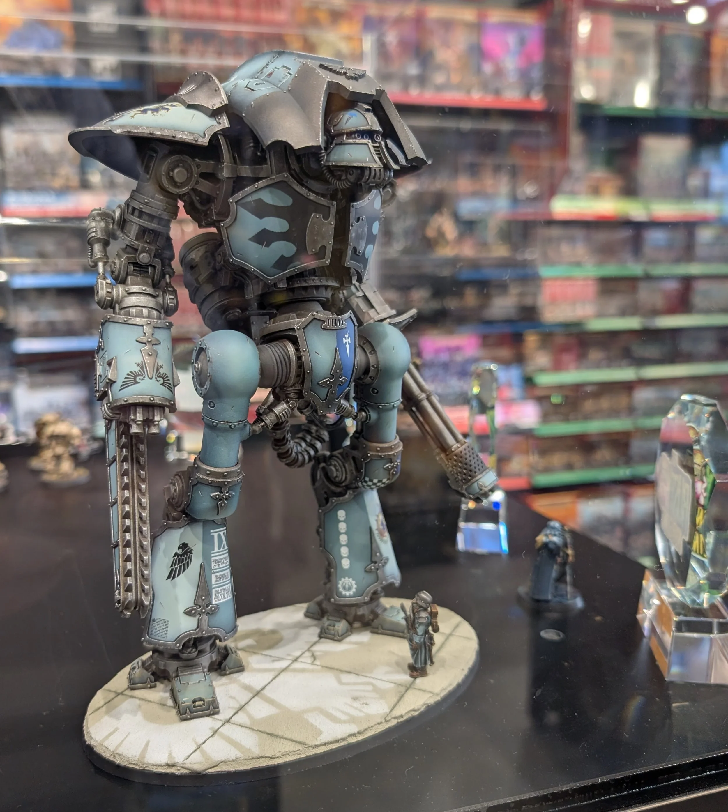 The exterior of Warhammer Cafe Tokyo in Akihabara.